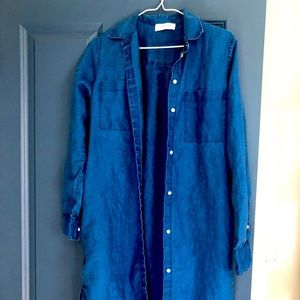 Everlane Real indigo dyed work shirt